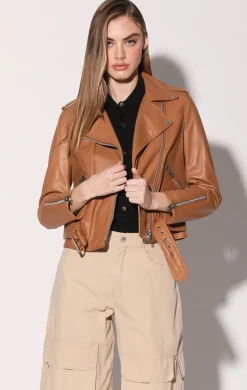 Allison Jacket, Camel-Leather>Walter Baker Outlet