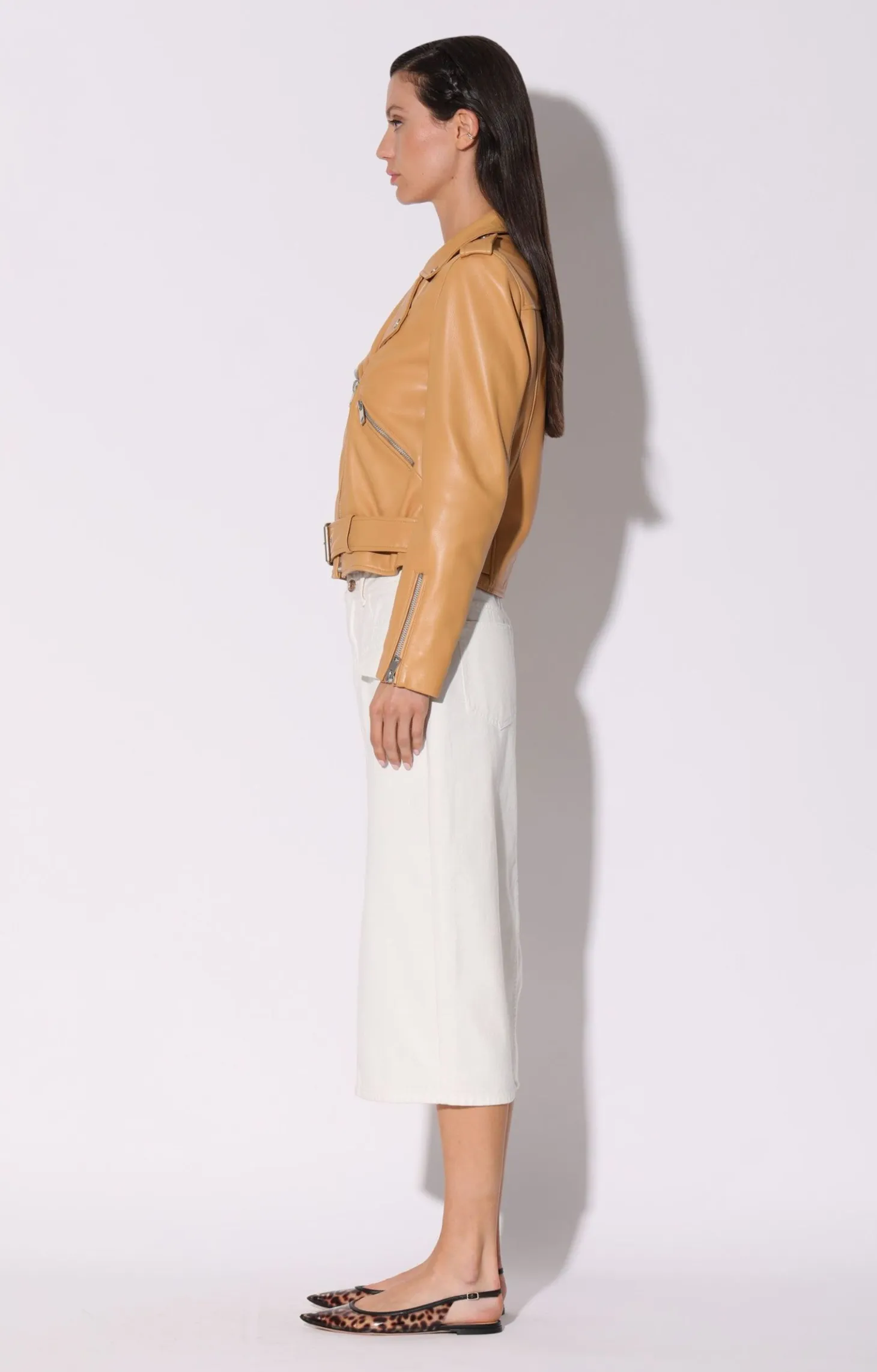 Allison Jacket, Macaroon-Leather>Walter Baker New