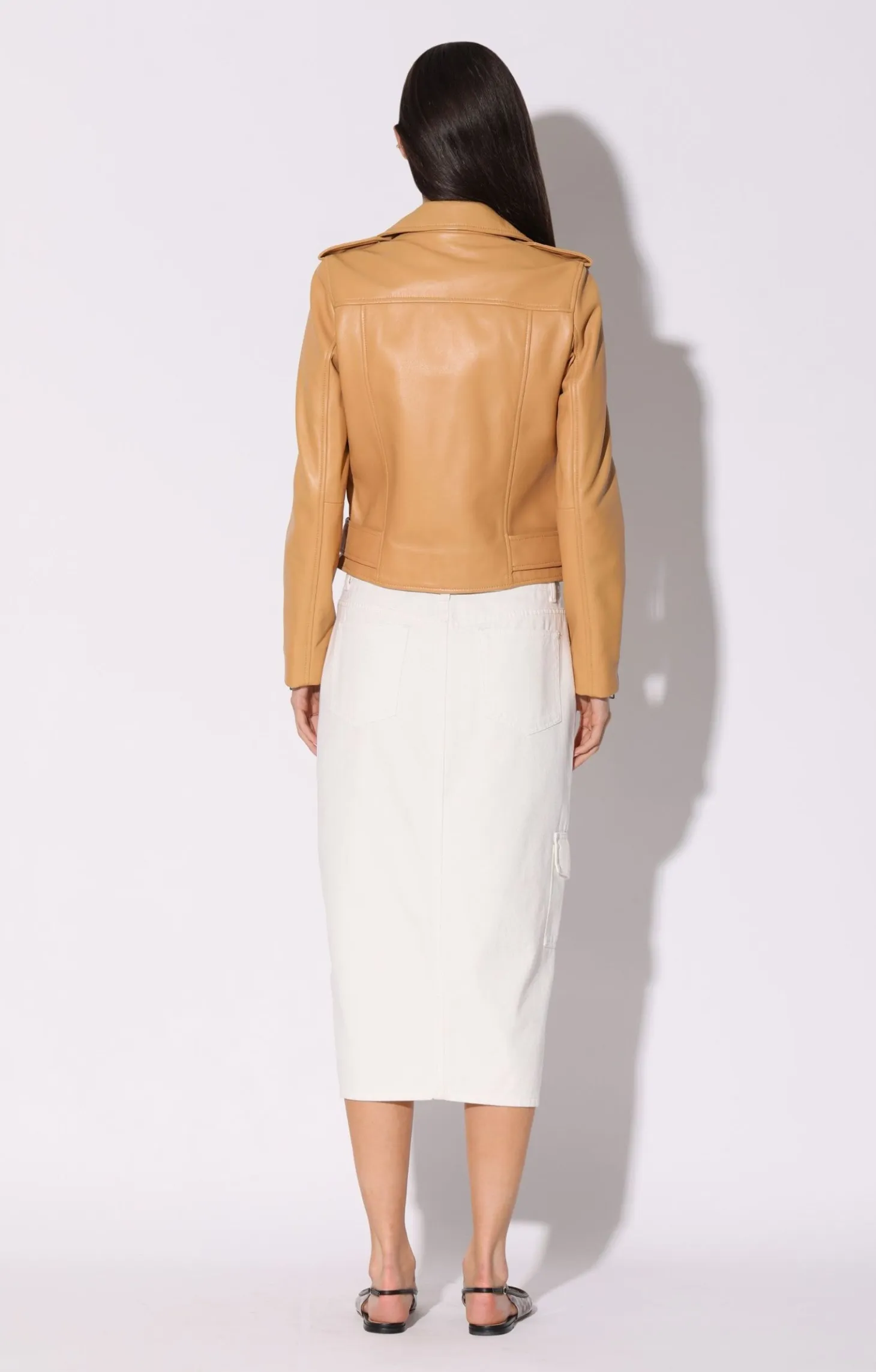 Allison Jacket, Macaroon-Leather>Walter Baker New
