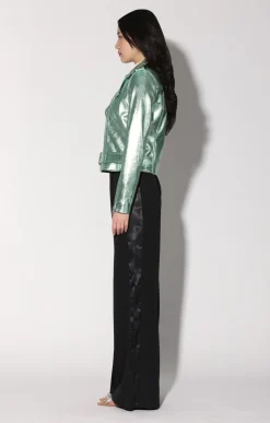 Allison Jacket, Mint Metallic-Leather><noscript><img width=