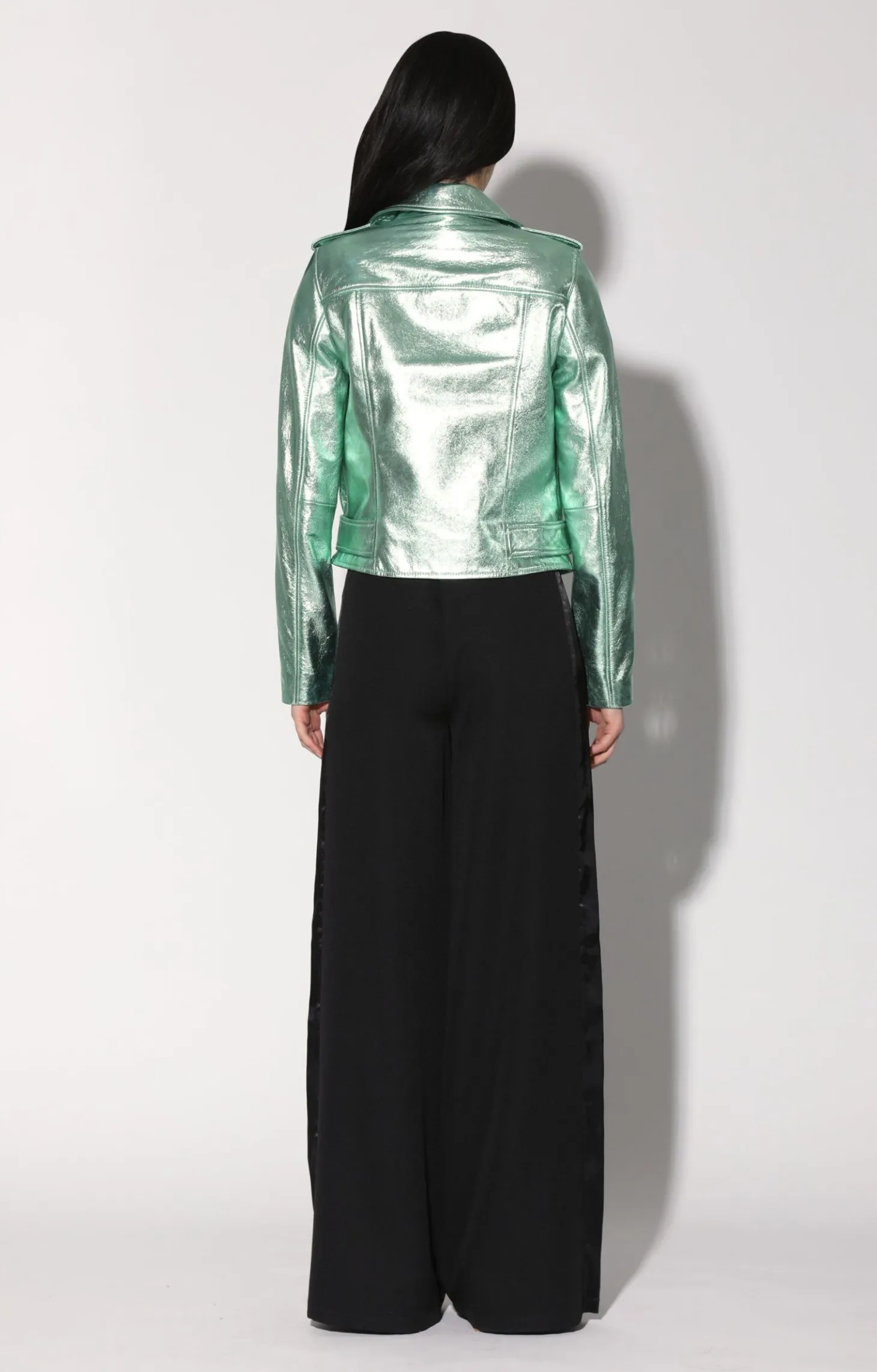Allison Jacket, Mint Metallic-Leather>Walter Baker Best