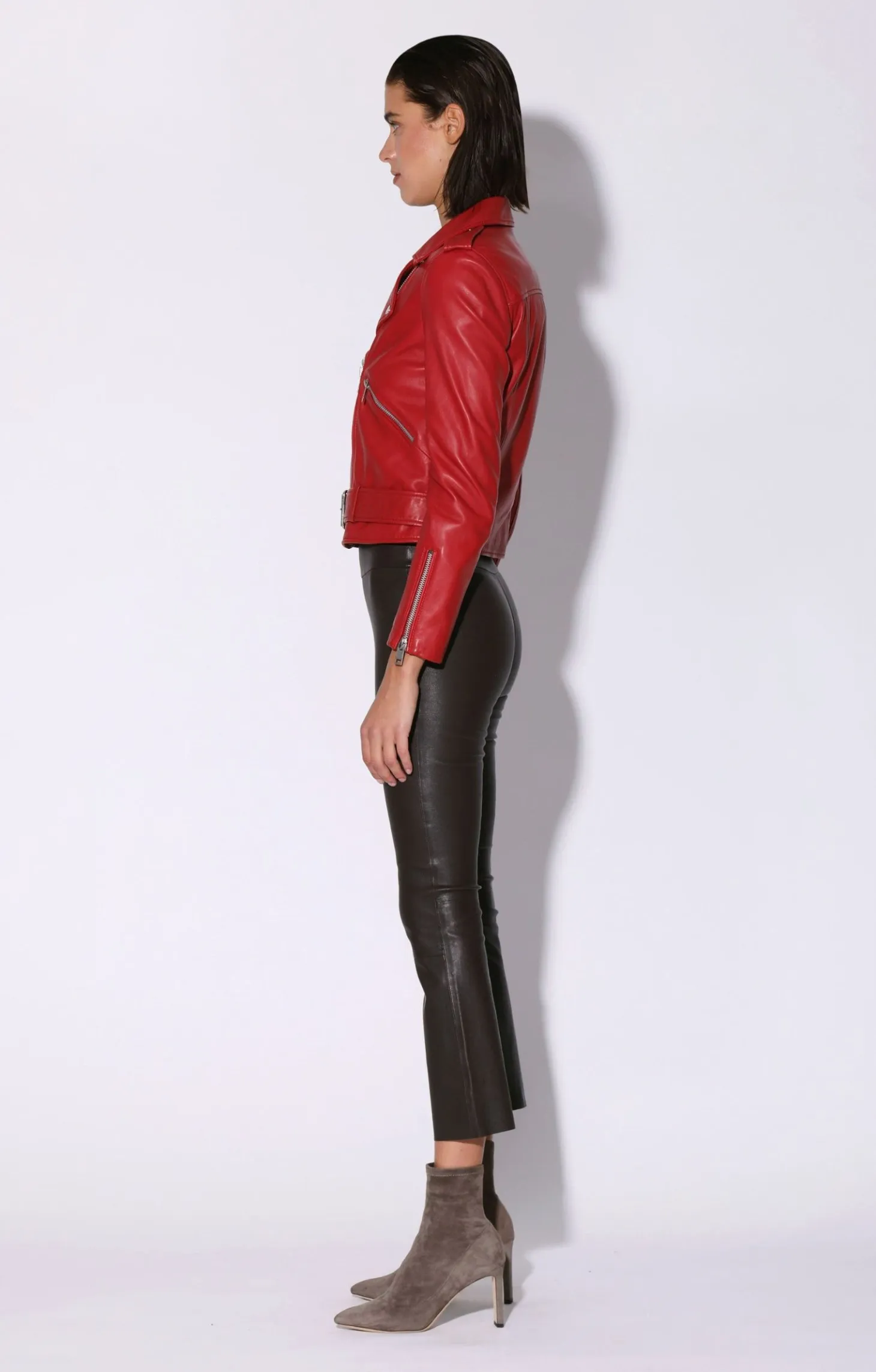 Allison Jacket, Red-Leather>Walter Baker New