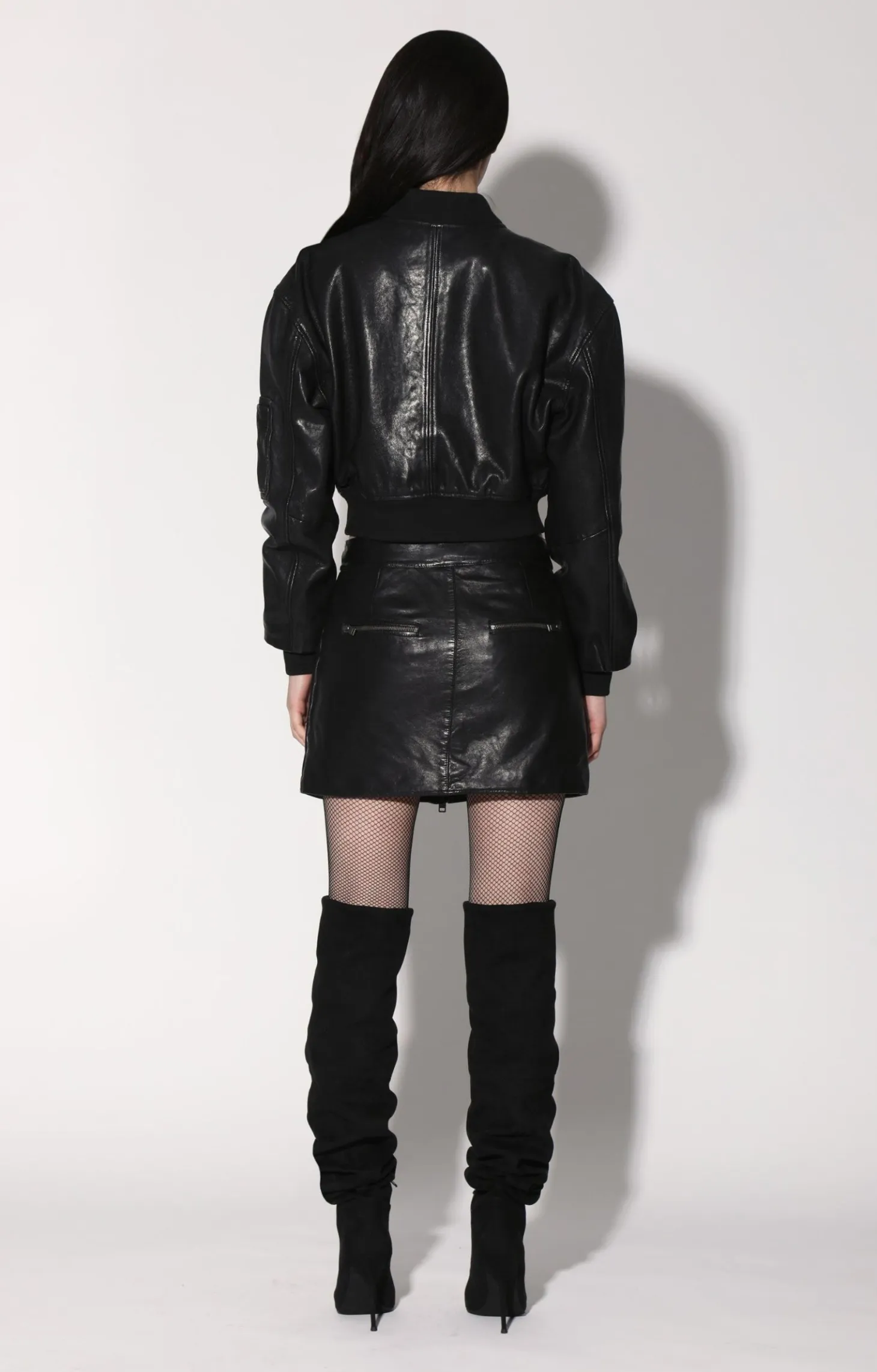 Andrea Jacket, Black-Leather>Walter Baker Outlet