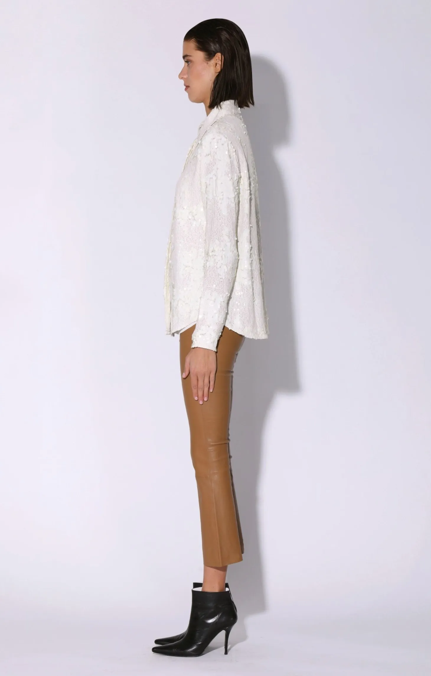 Athena Top, Vanilla Cloud Sequin>Walter Baker New