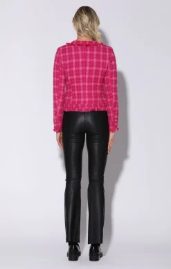 Brittany Jacket, Magenta Electric Tweed><noscript><img width=