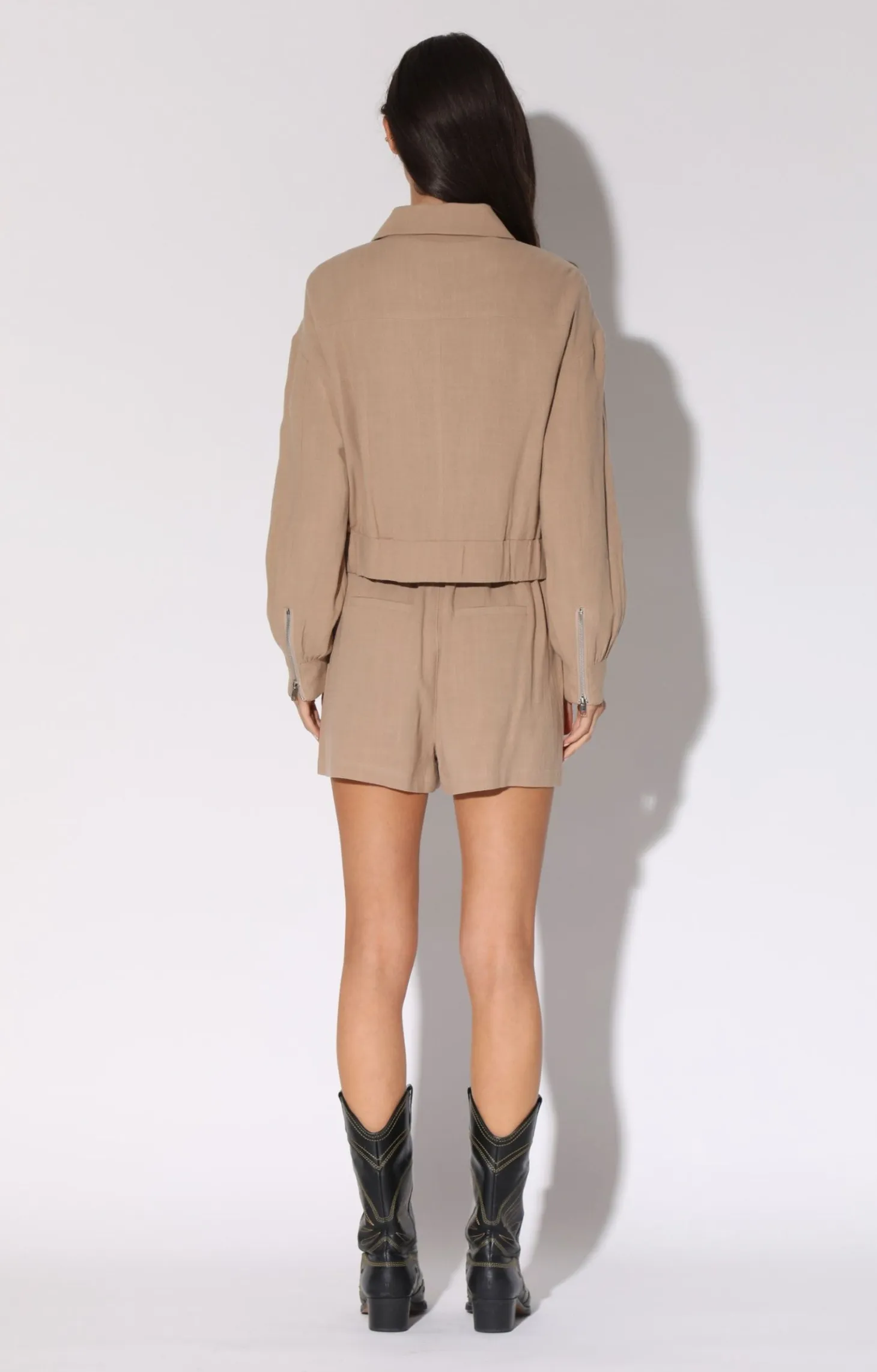 Charlize Jacket, Straw>Walter Baker Clearance