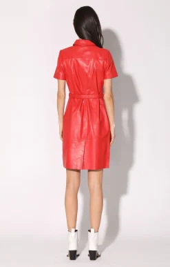 Chloe Dress, Scarlet-Leather><noscript><img width=