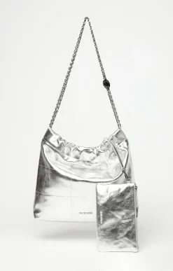 Cleo Shoulder, Metallic Silver><noscript><img width=