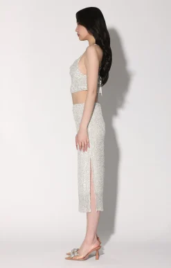 Crista Skirt, Ice Sequin><noscript><img width=