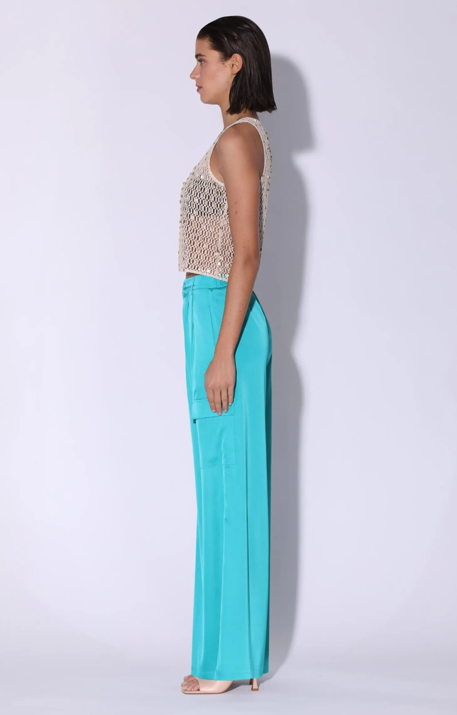 Denver Pant, Turquoise>Walter Baker Discount