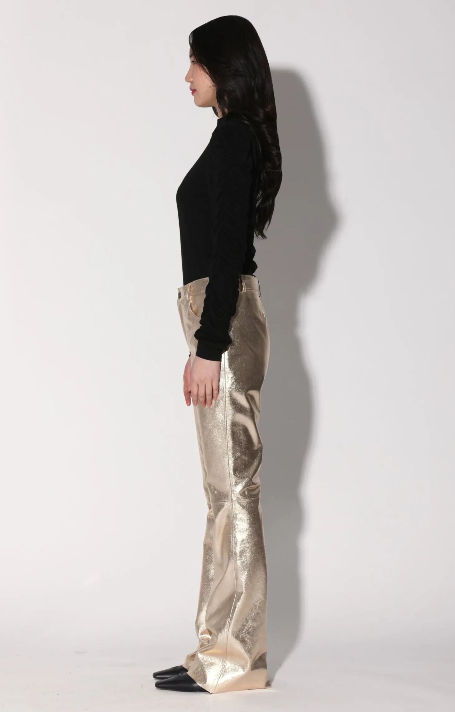 Dimitri Pant, Gold-Leather>Walter Baker Best Sale