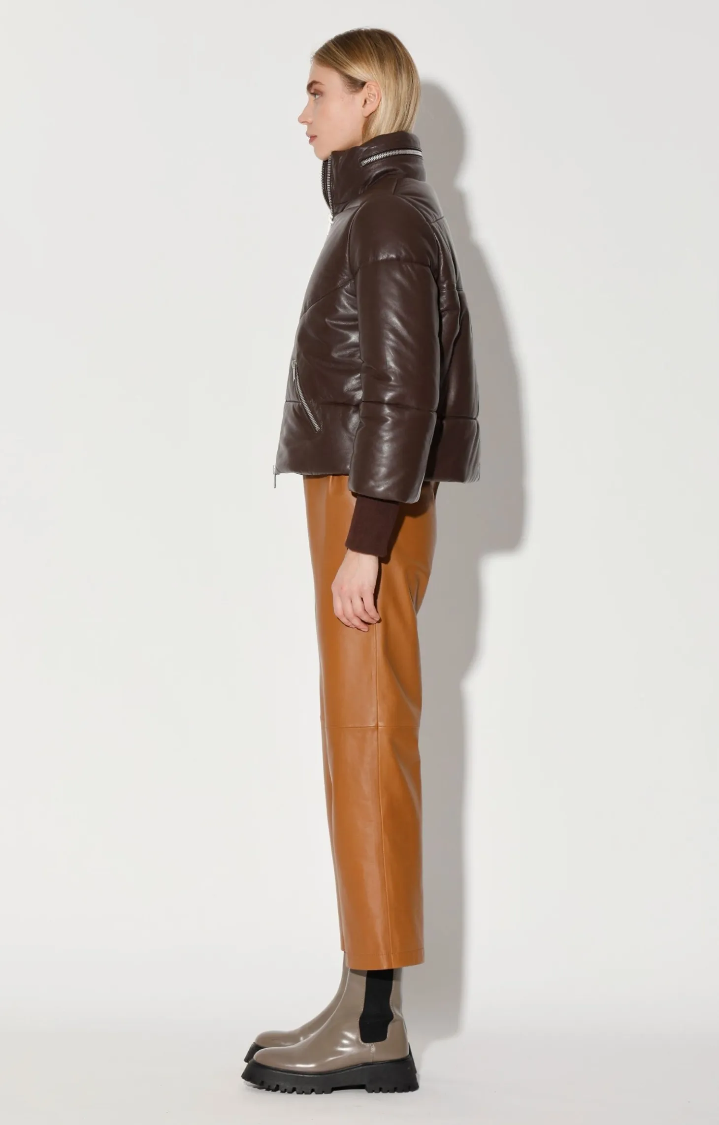 Edwina Jacket, Mocha-Leather>Walter Baker Cheap