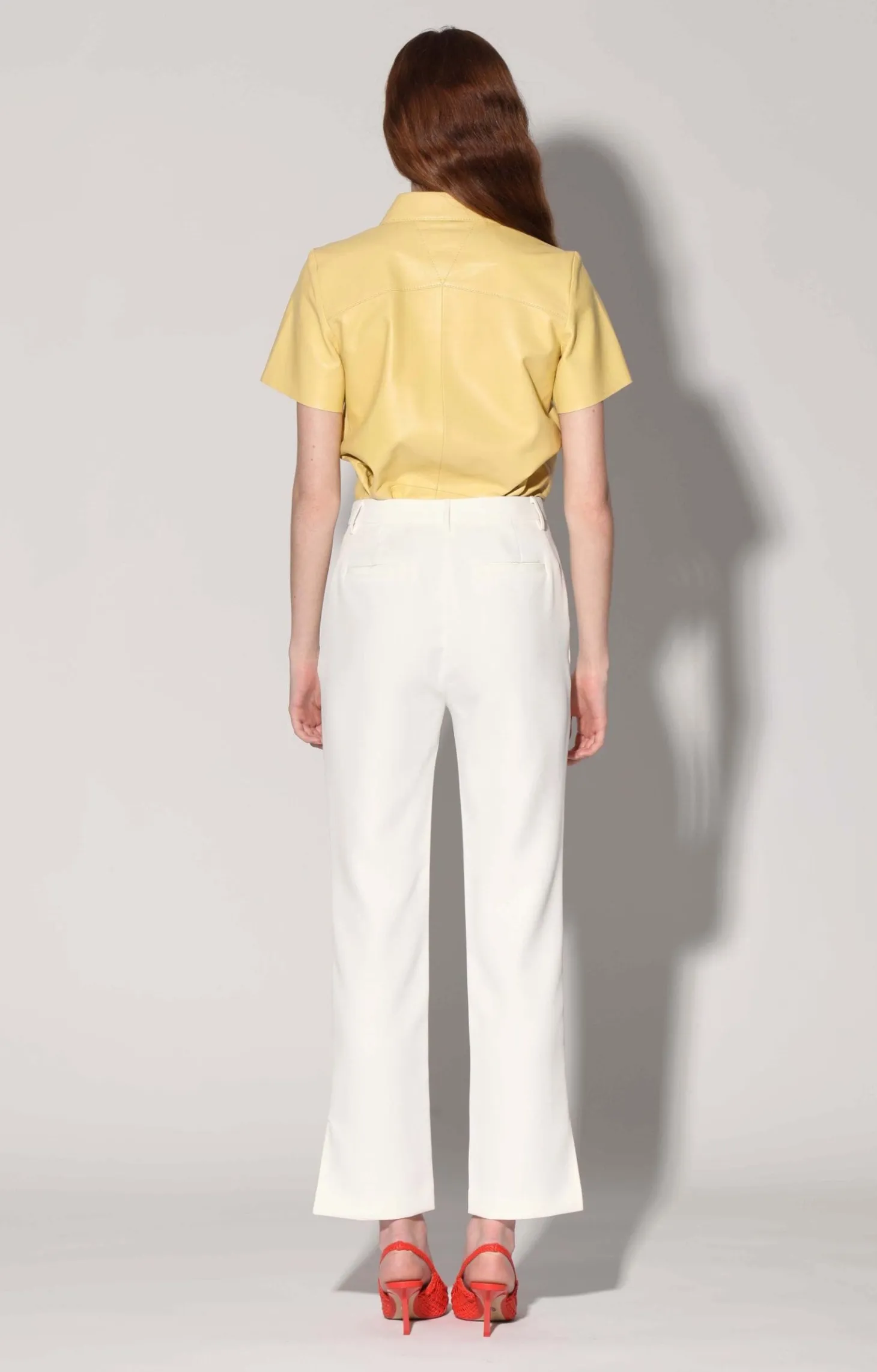 Falon Pant, White>Walter Baker New