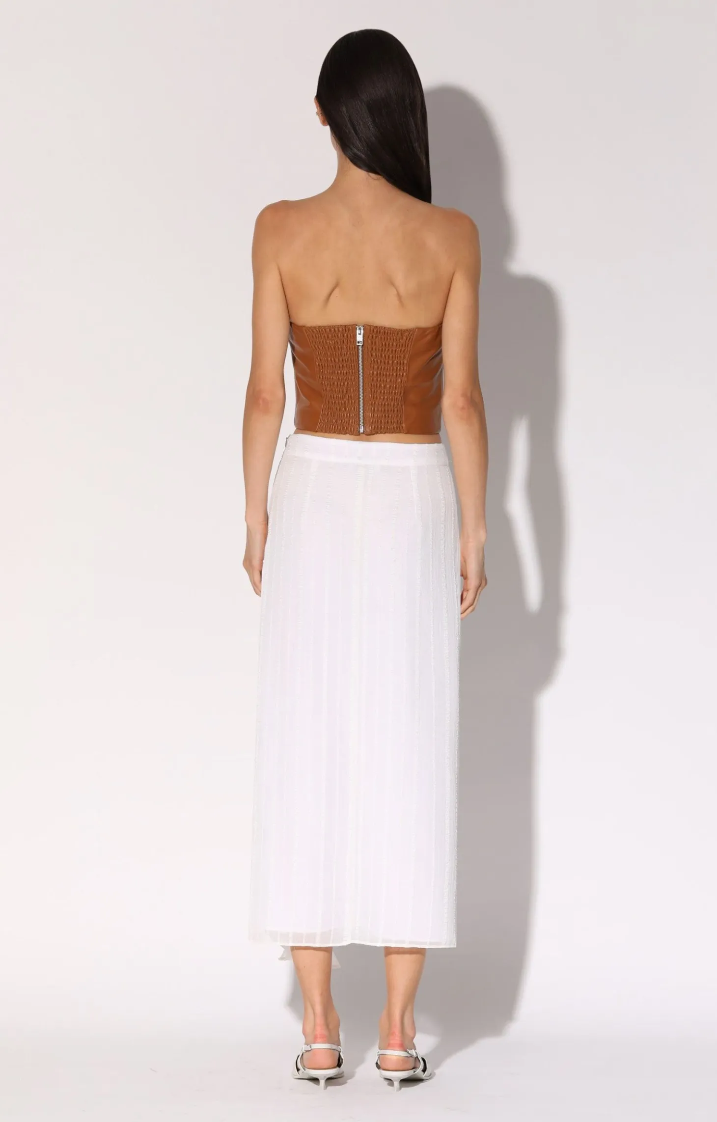 Frida Skirt, Off White>Walter Baker Best Sale