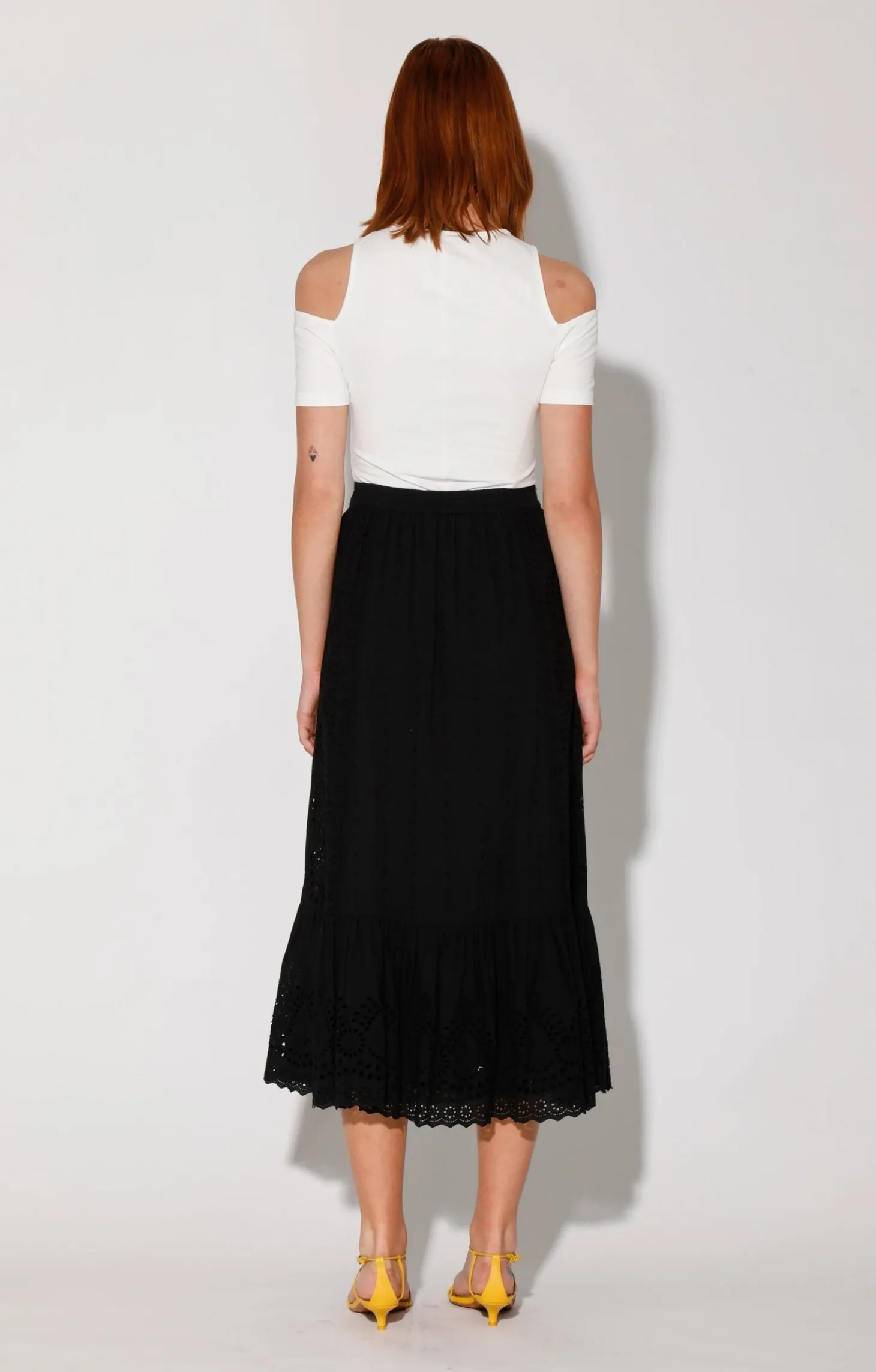Hilani Skirt, Samba Eyelet>Walter Baker New