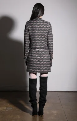 Inaya Jacket, Tribeca Tweed Black Blush><noscript><img width=