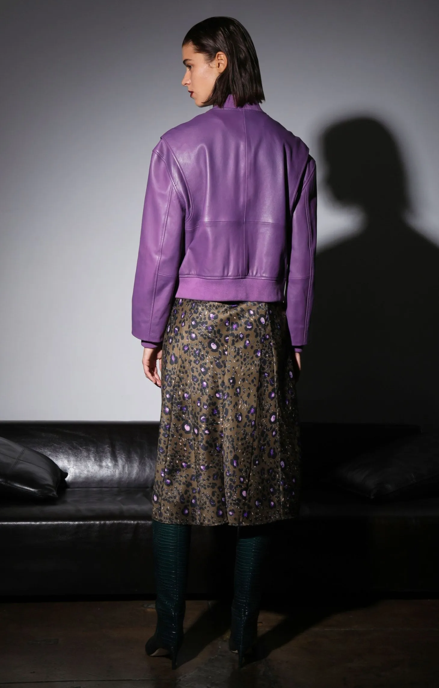 Jessah Jacket, Amethyst-Leather>Walter Baker Best Sale