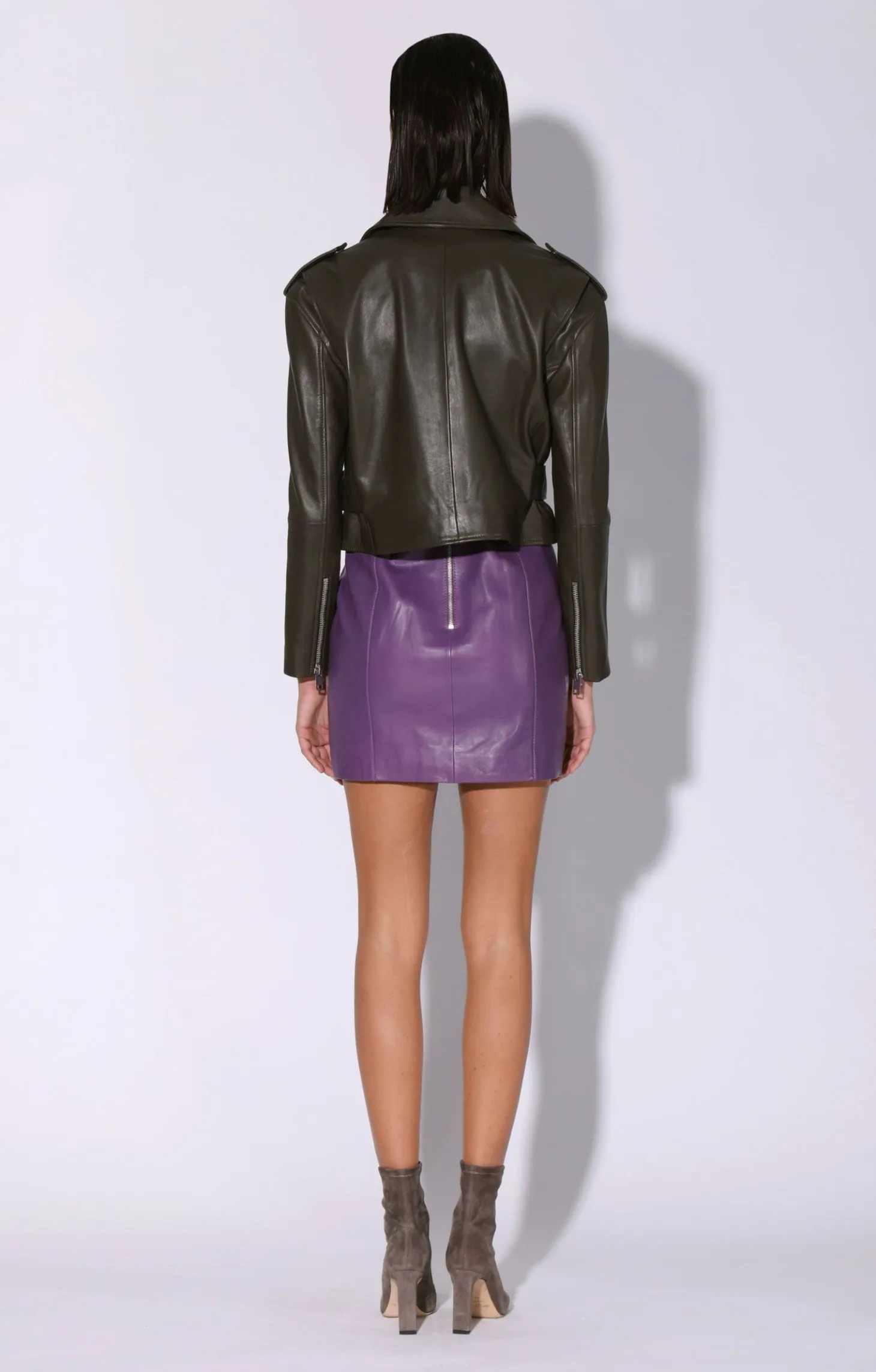 Jordy Jacket, Moss-Leather>Walter Baker Shop