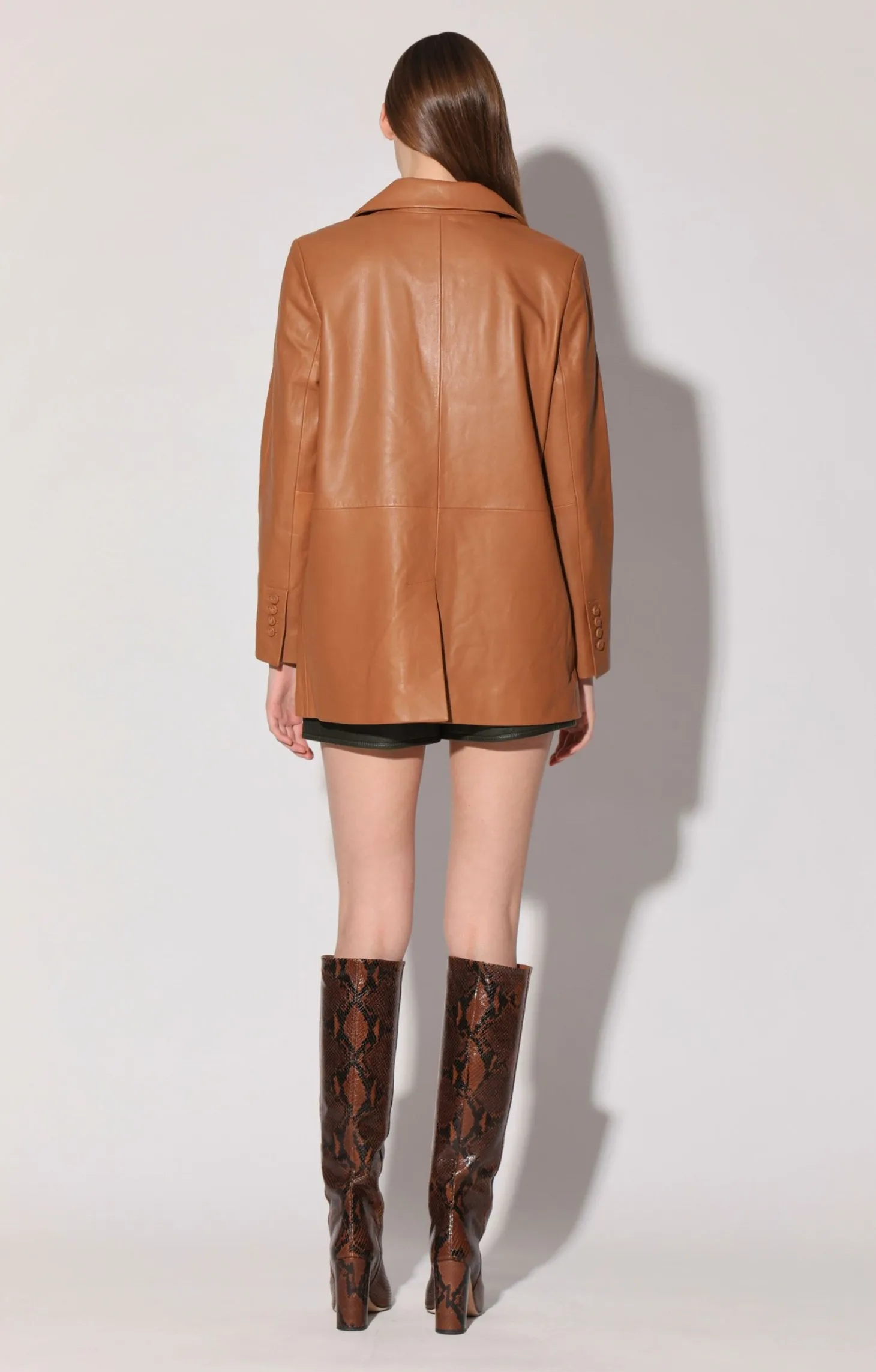 Kiki Blazer, Camel-Leather>Walter Baker Cheap