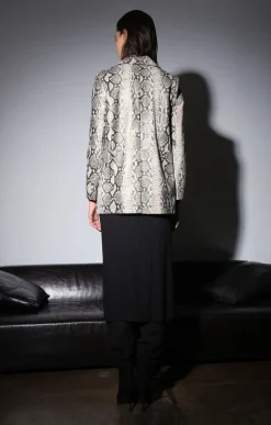 Kiki Blazer, Grey Snake-Leather><noscript><img width=