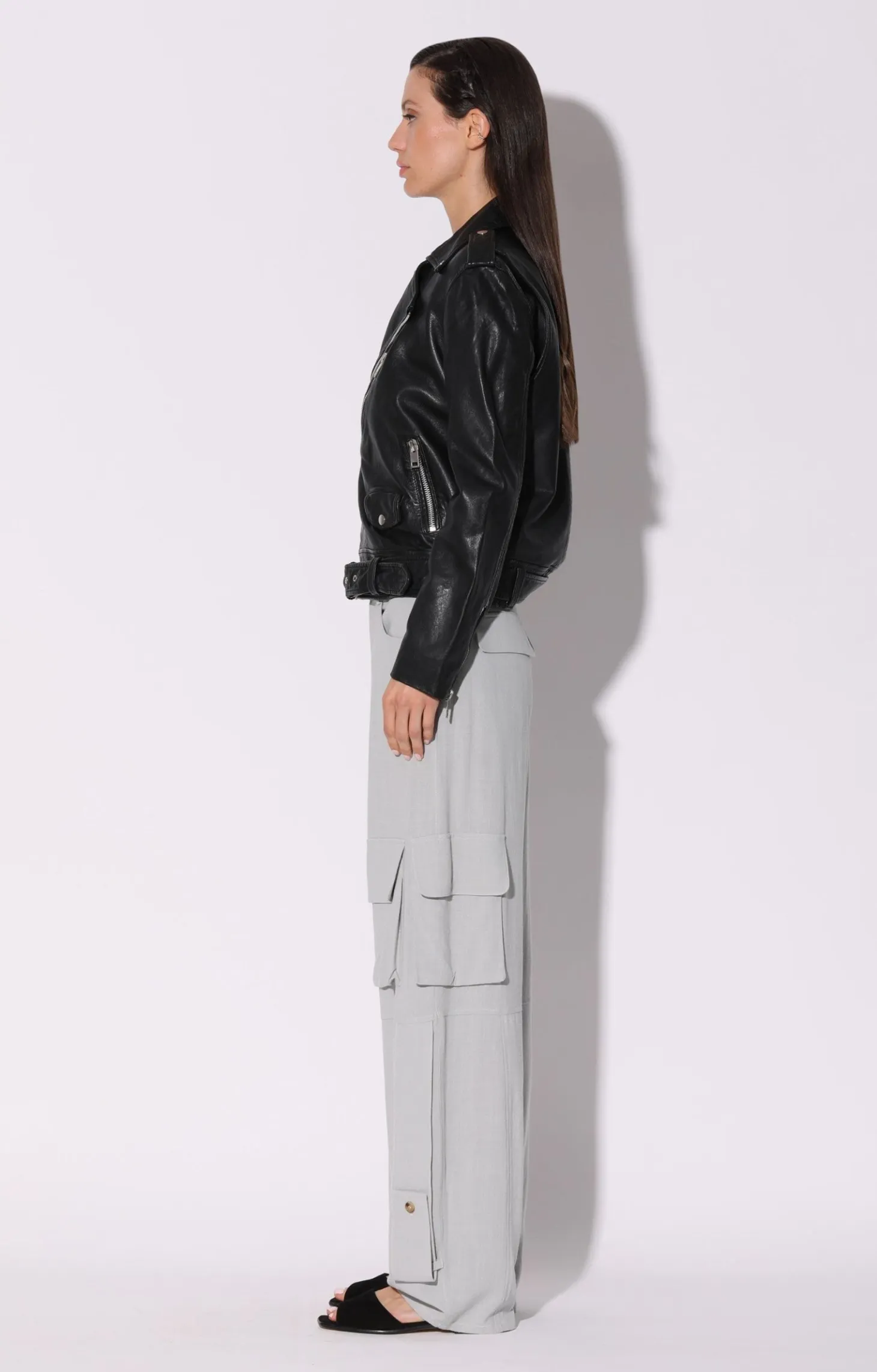 Kingsley Jacket, Black-Vt Leather>Walter Baker Best Sale