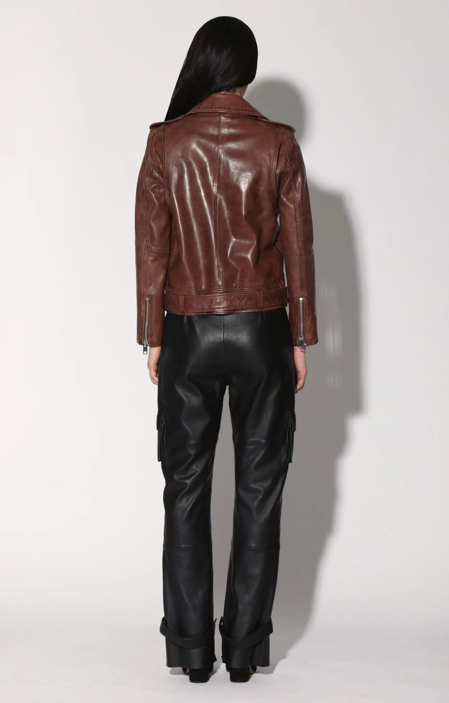 Kingsley Jacket, Walnut-Leather>Walter Baker Outlet