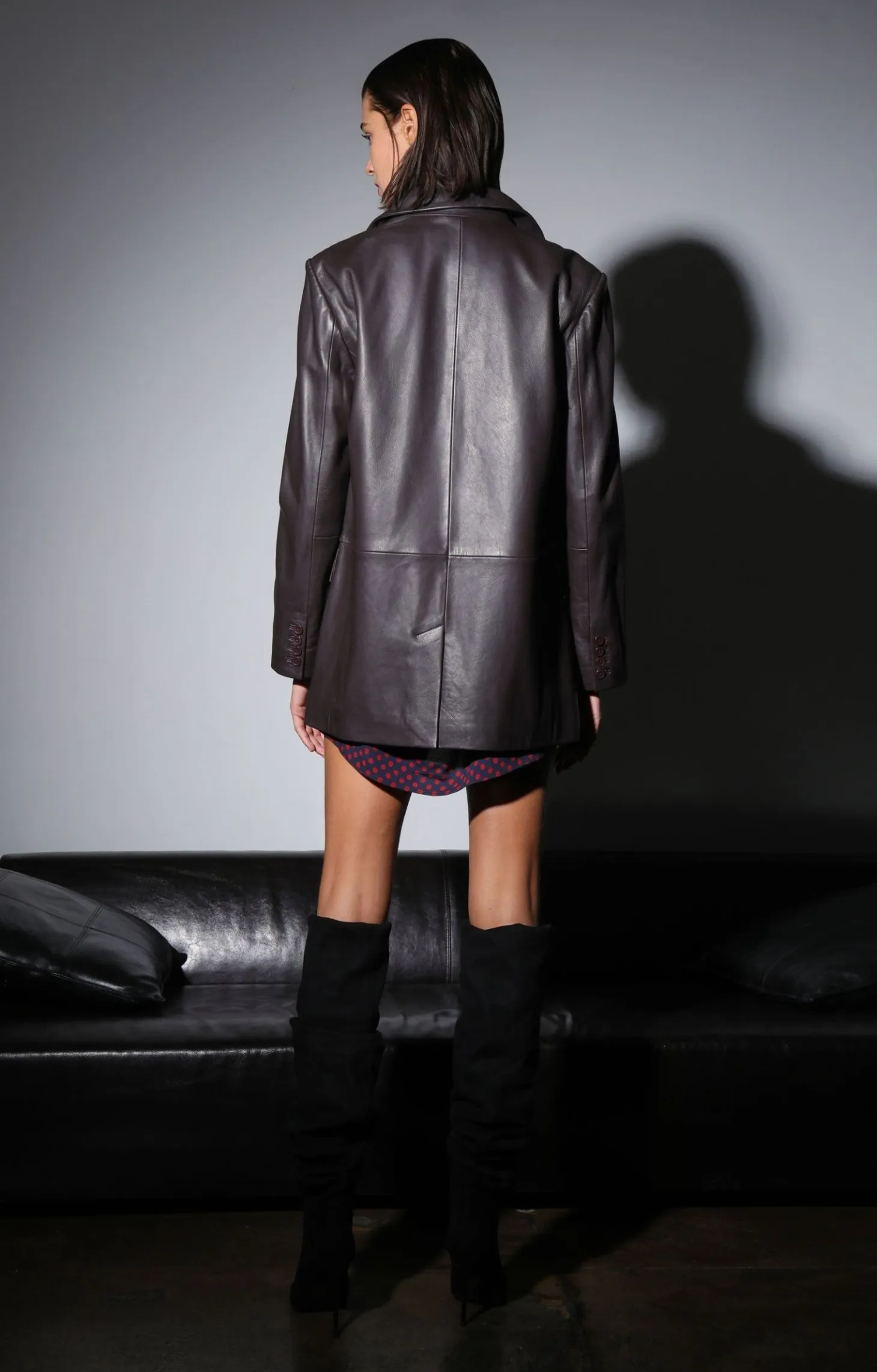 Kira Blazer, Mocha-Leather>Walter Baker Flash Sale