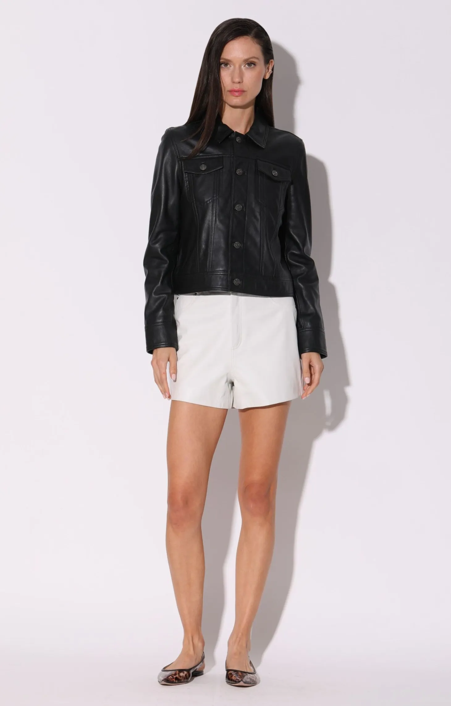 Laine Jacket, Black-Leather>Walter Baker Clearance