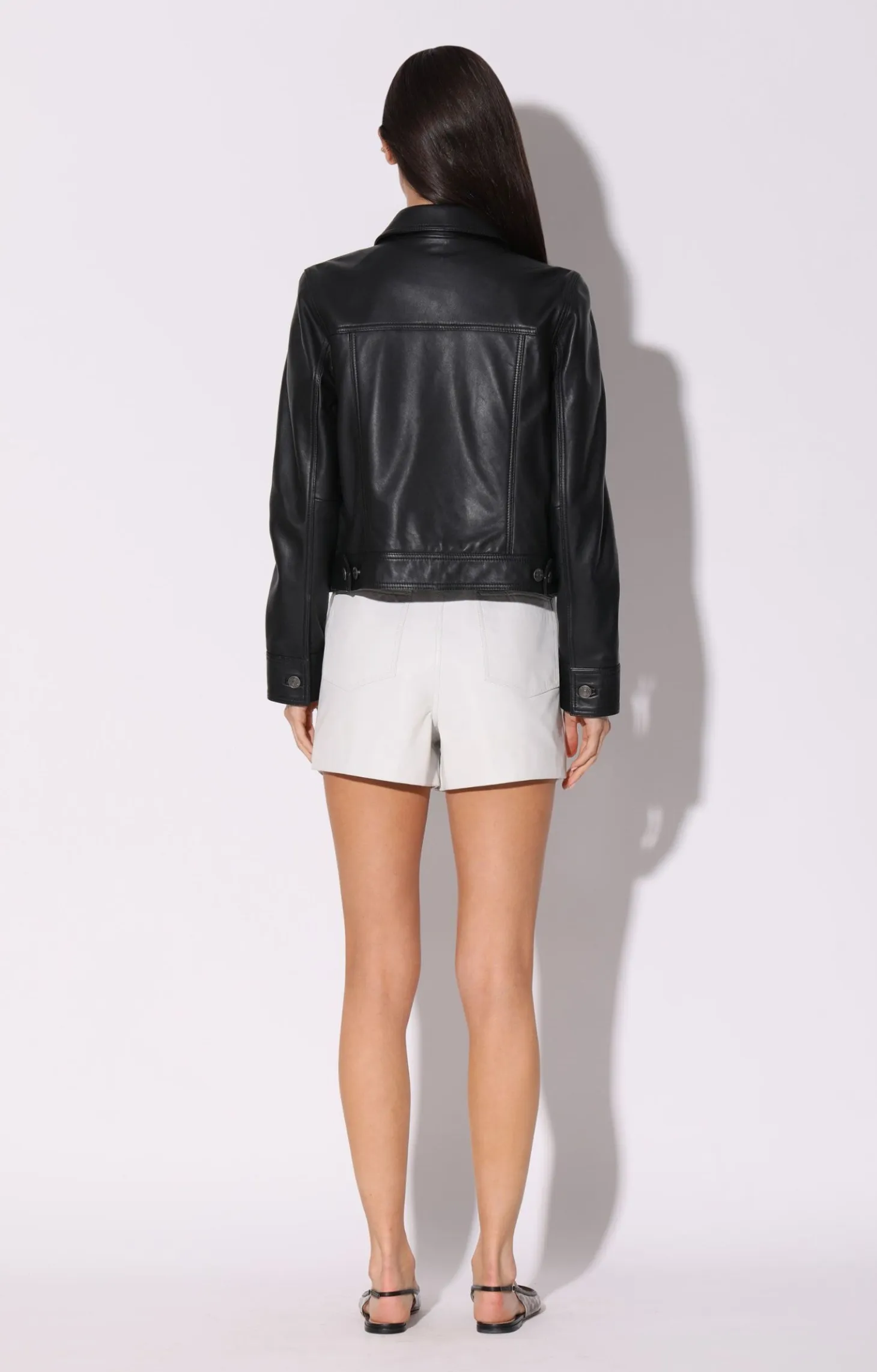 Laine Jacket, Black-Leather>Walter Baker Clearance