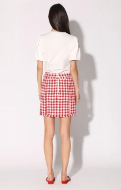 Laurette Skirt, Picnic Tweed Red><noscript><img width=