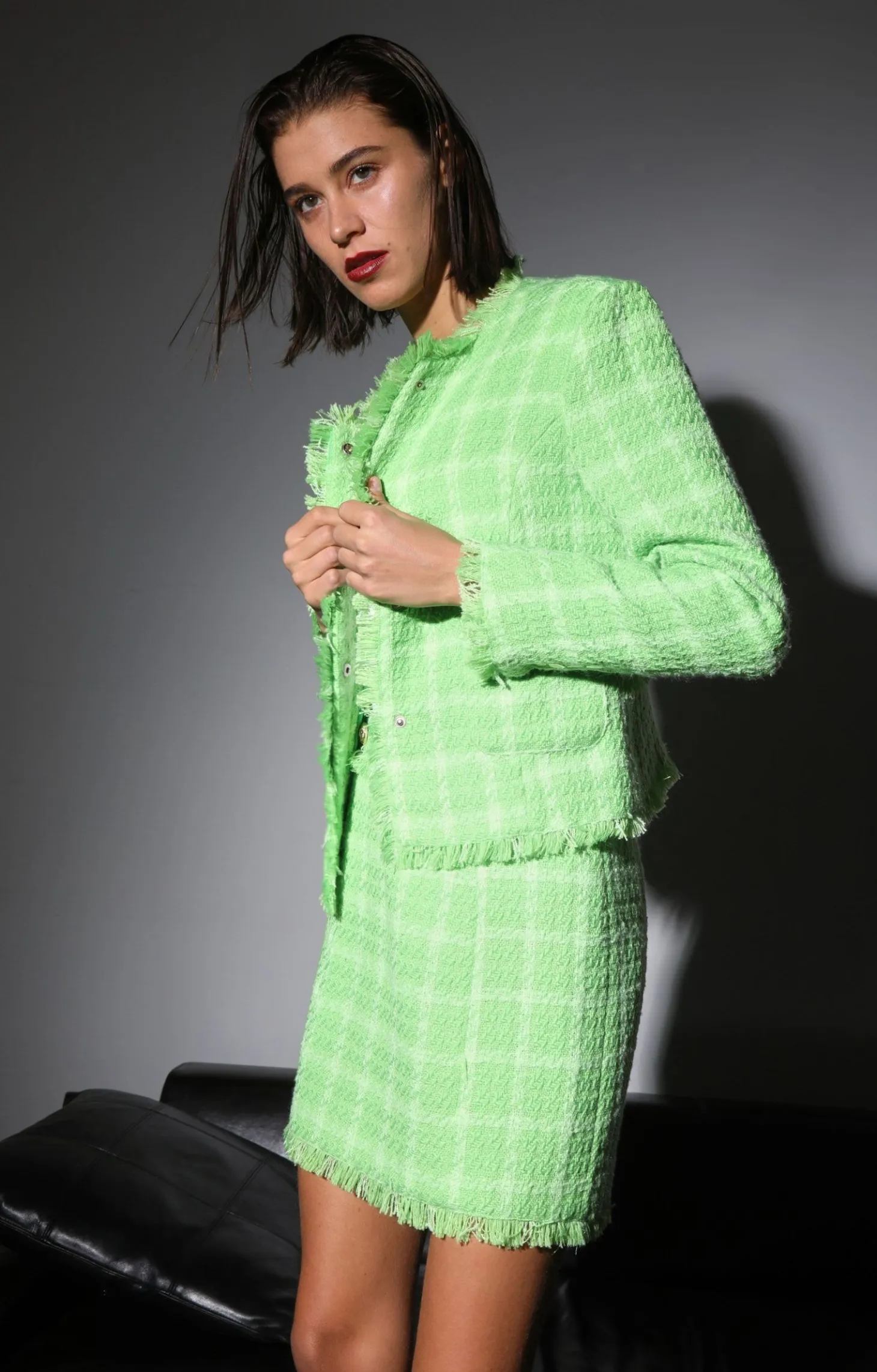 Liam Jacket, Pear Electric Tweed>Walter Baker Flash Sale
