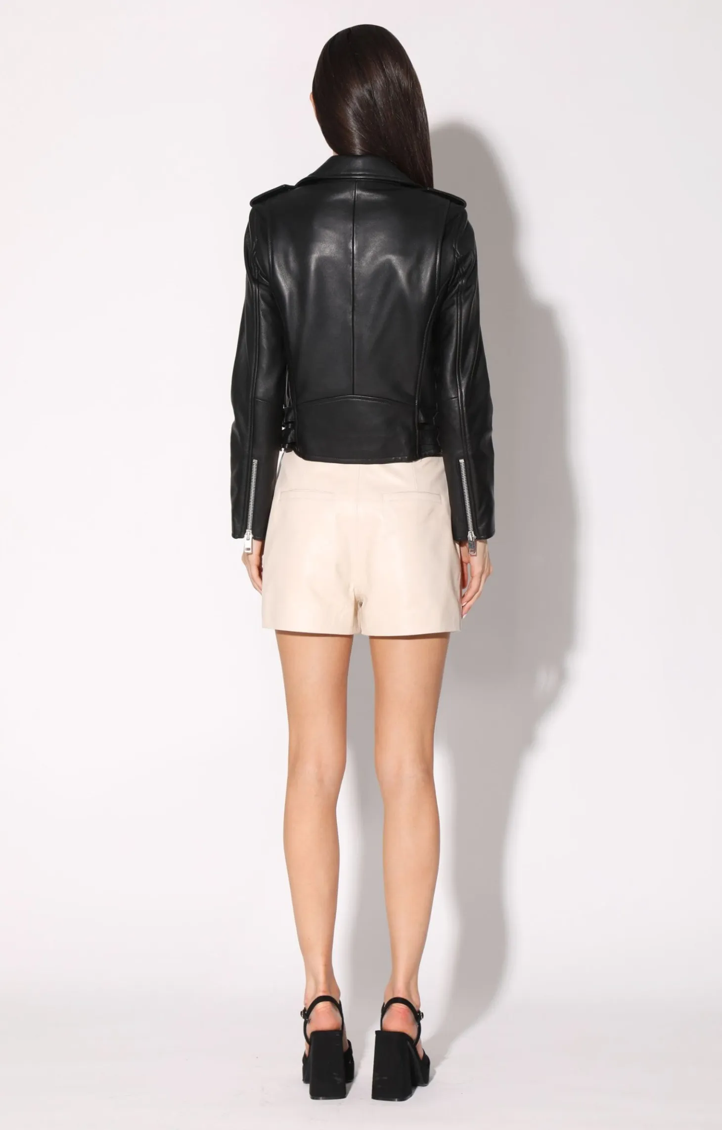 Liz Jacket, Black-Leather>Walter Baker Shop