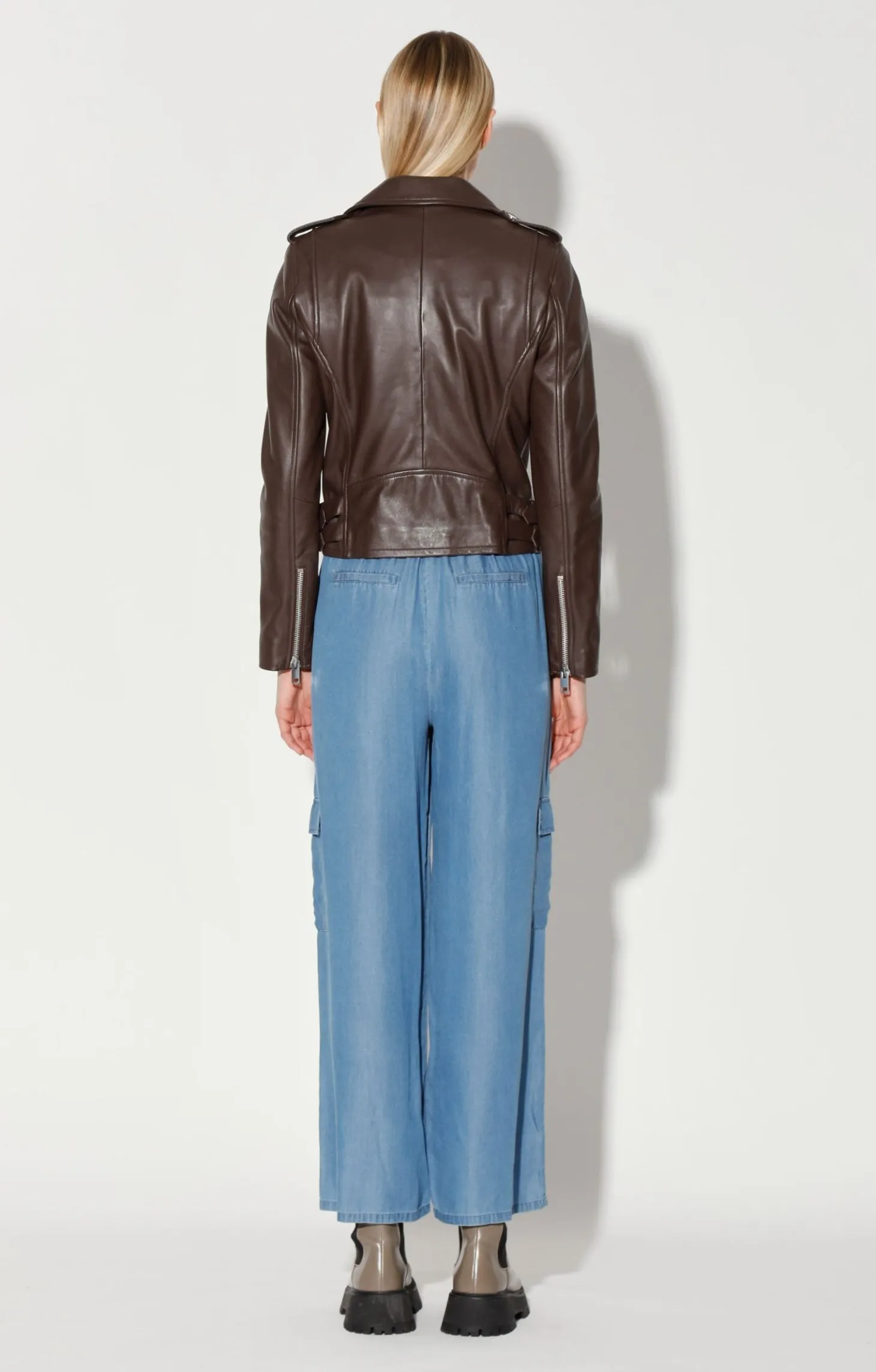 Liz Jacket, Mocha-Leather>Walter Baker Cheap