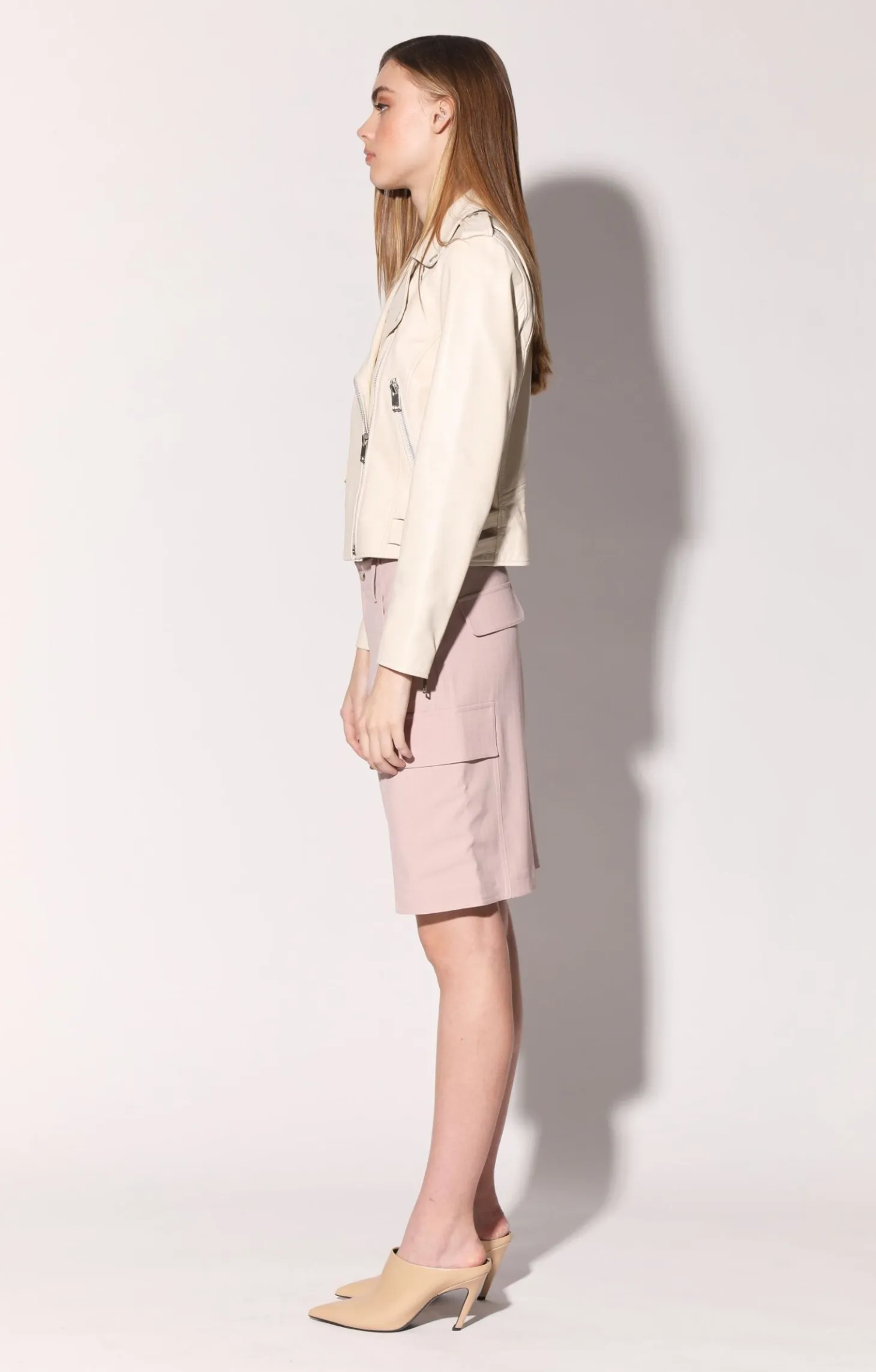 Liz Jacket, Oyster-Leather>Walter Baker Clearance