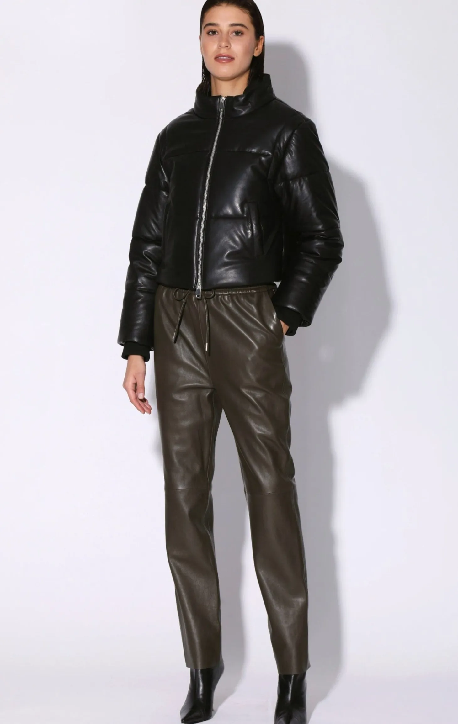 Lorenza Jacket, Black-Leather>Walter Baker Shop