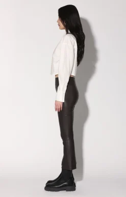 Luisa Pant, Mocha-Stretch Leather><noscript><img width=
