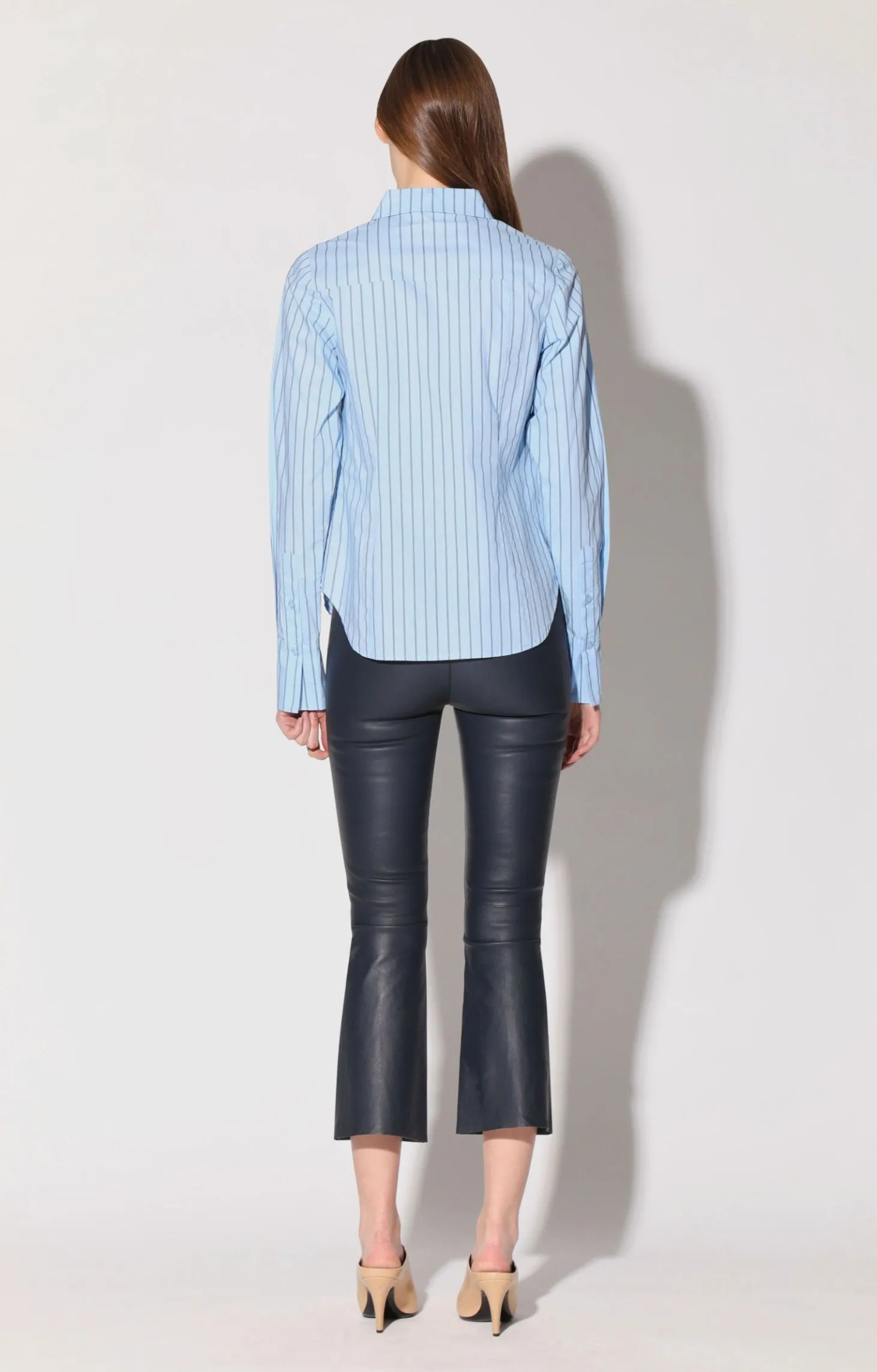 Luisa Pant, Navy-Stretch Leather>Walter Baker New