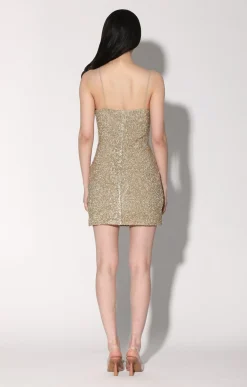 Maya Dress, Gold Rush Sequin><noscript><img width=