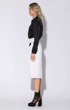 Melany Skirt, Parisian Tweed Combo><noscript><img width=