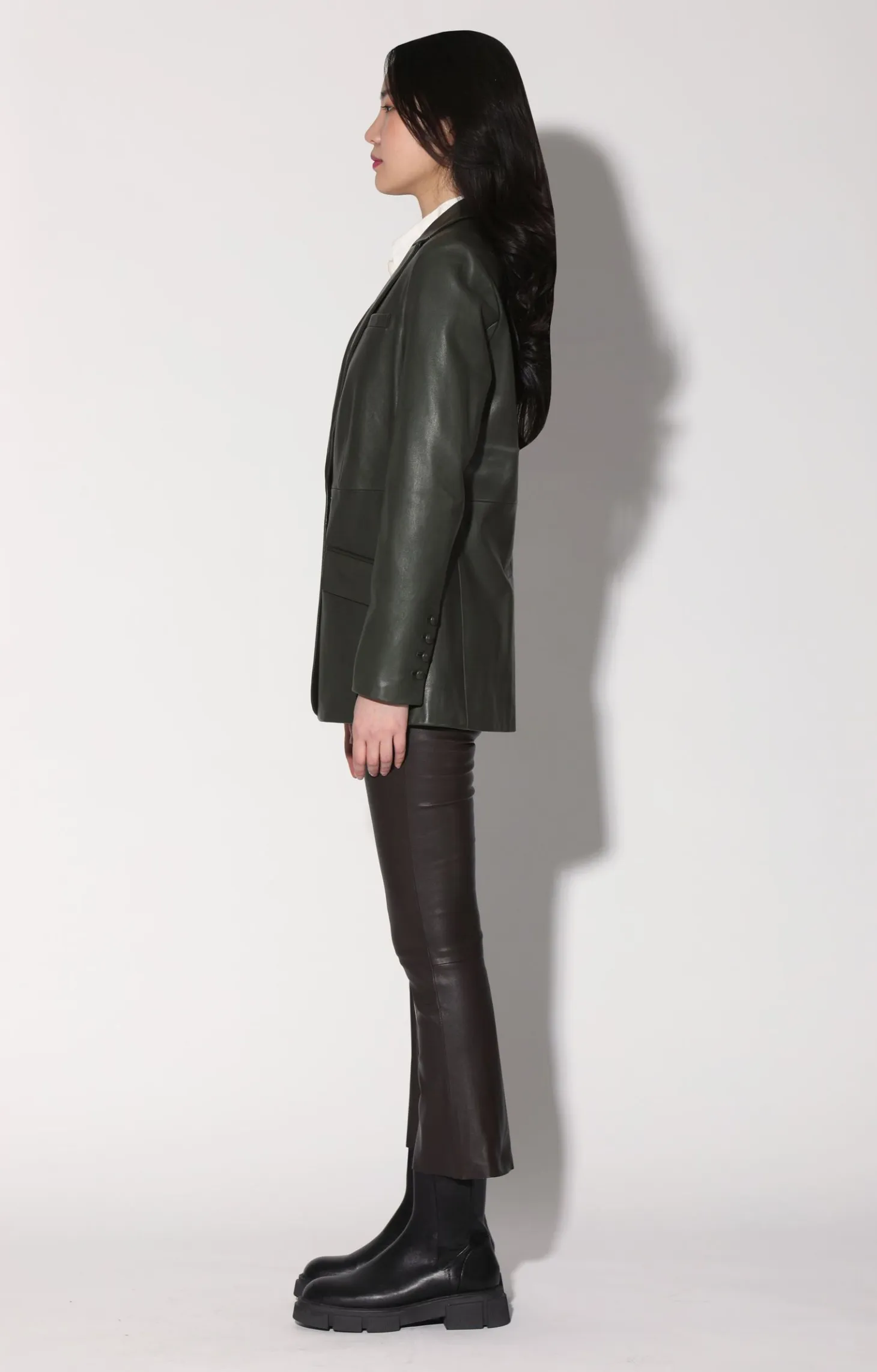 Mia Blazer, Basil-Leather>Walter Baker New