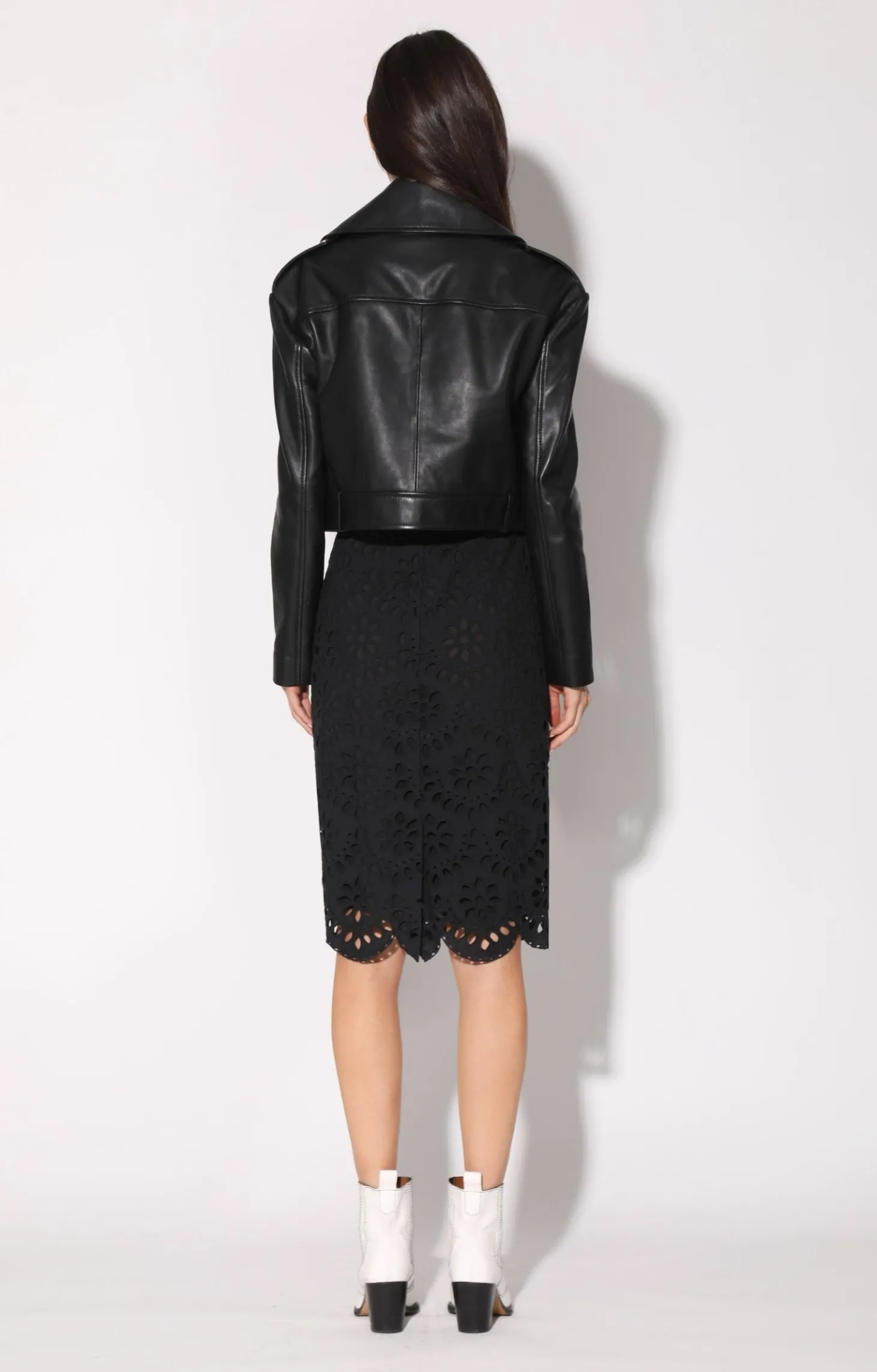 Milan Jacket, Black-Leather>Walter Baker Best Sale