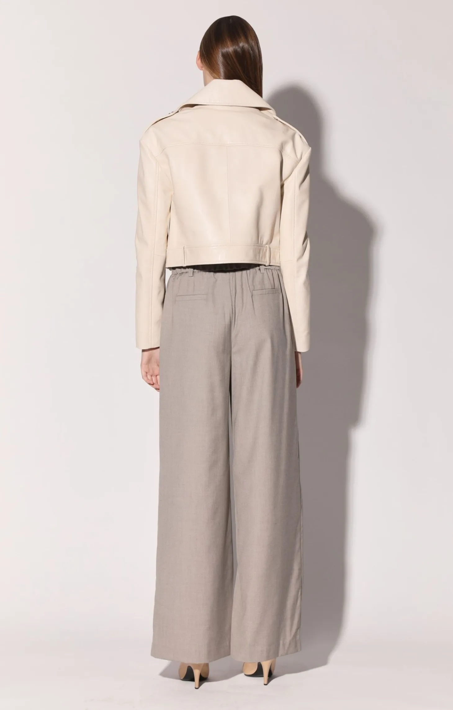 Milan Jacket, Oyster-Leather>Walter Baker Shop