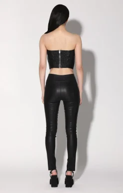 Raquelle Pant, Black-Stretch Leather><noscript><img width=