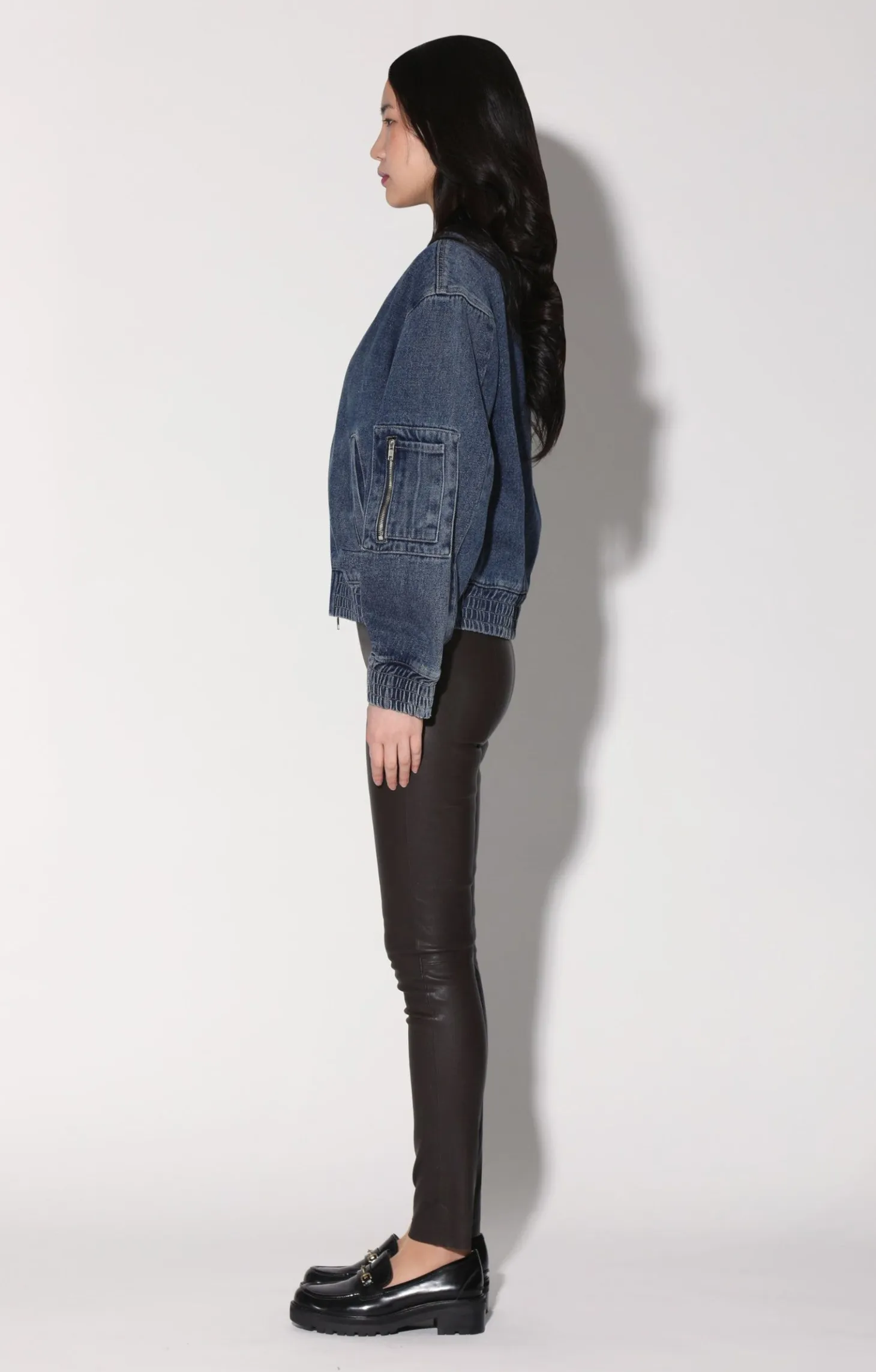 Sadey Jacket, Dark Wash>Walter Baker New