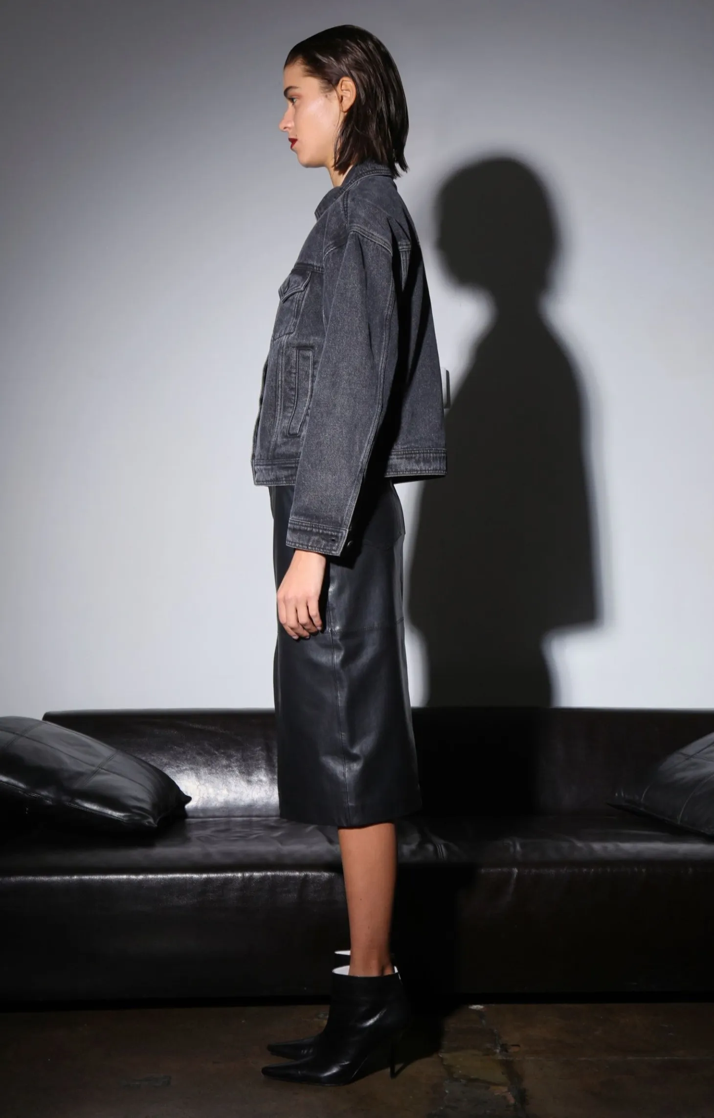Shawna Jacket, Black Wash>Walter Baker Cheap
