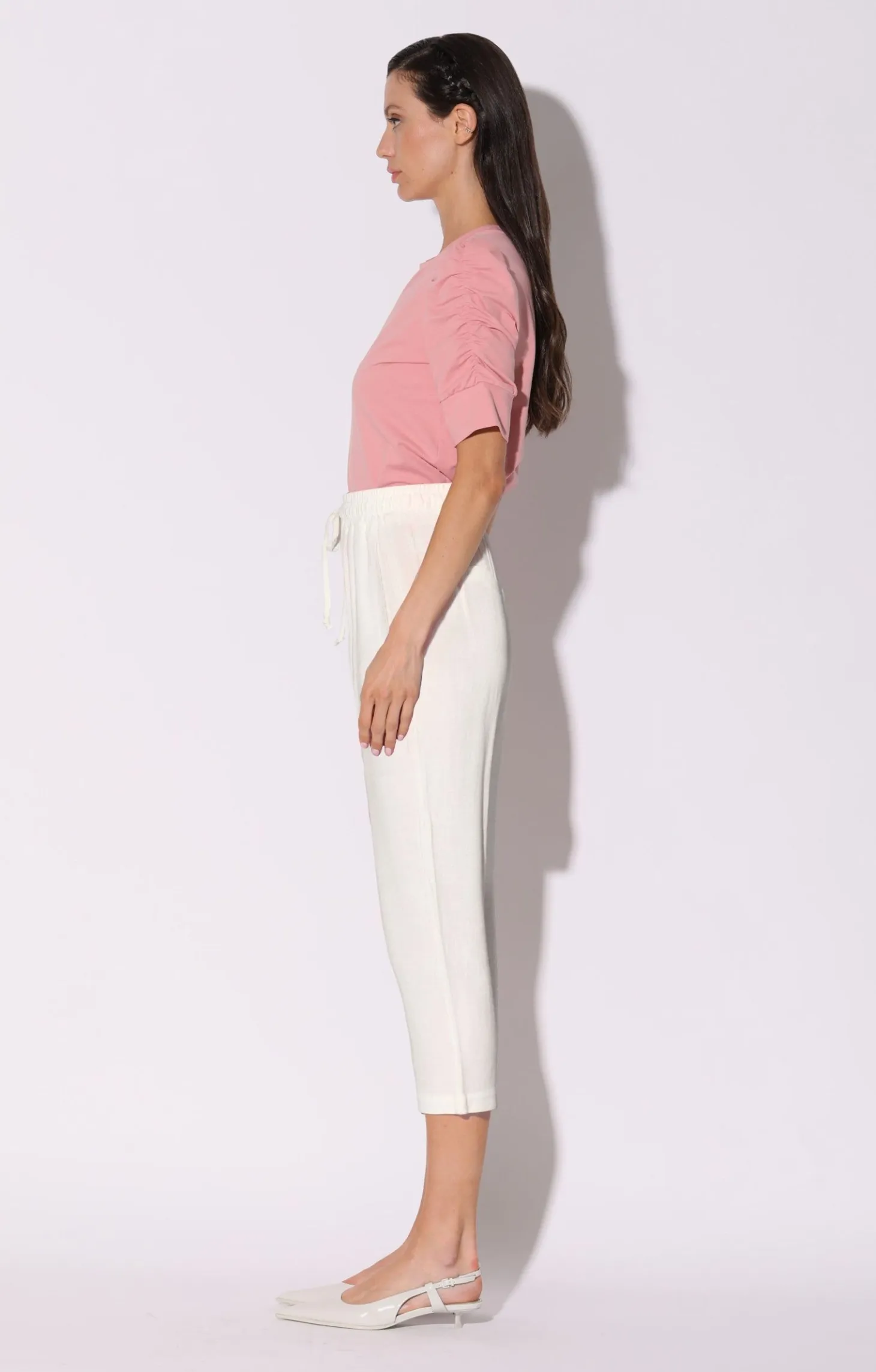 Sophia Jogger, Ivory>Walter Baker New