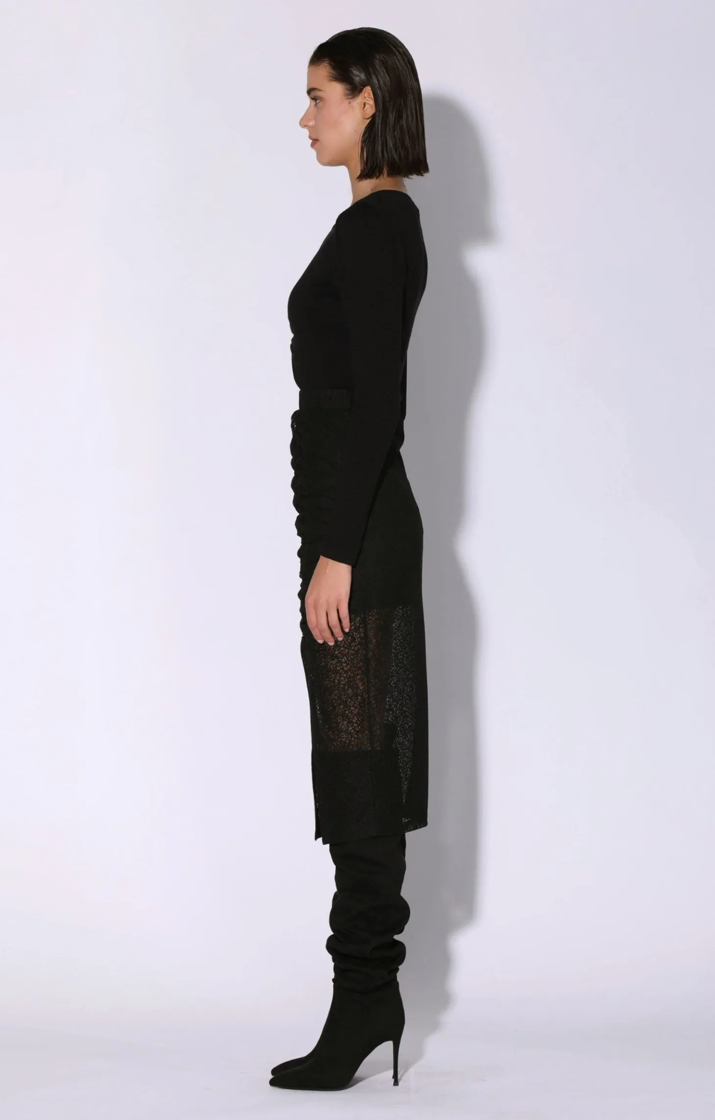 Stefana Skirt, Black>Walter Baker Hot