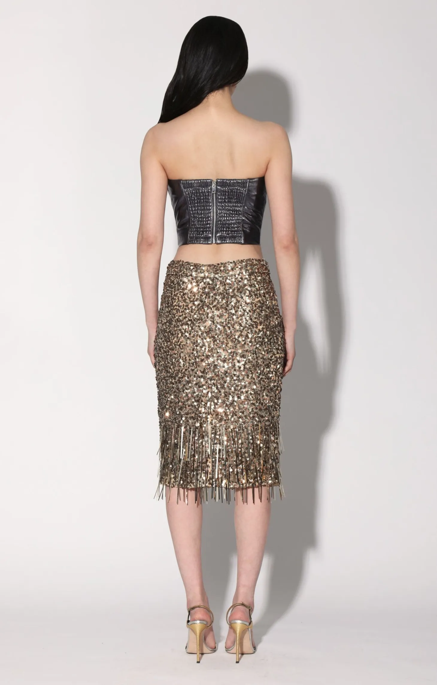 Tanvi Top, Gunmetal-Leather>Walter Baker Cheap