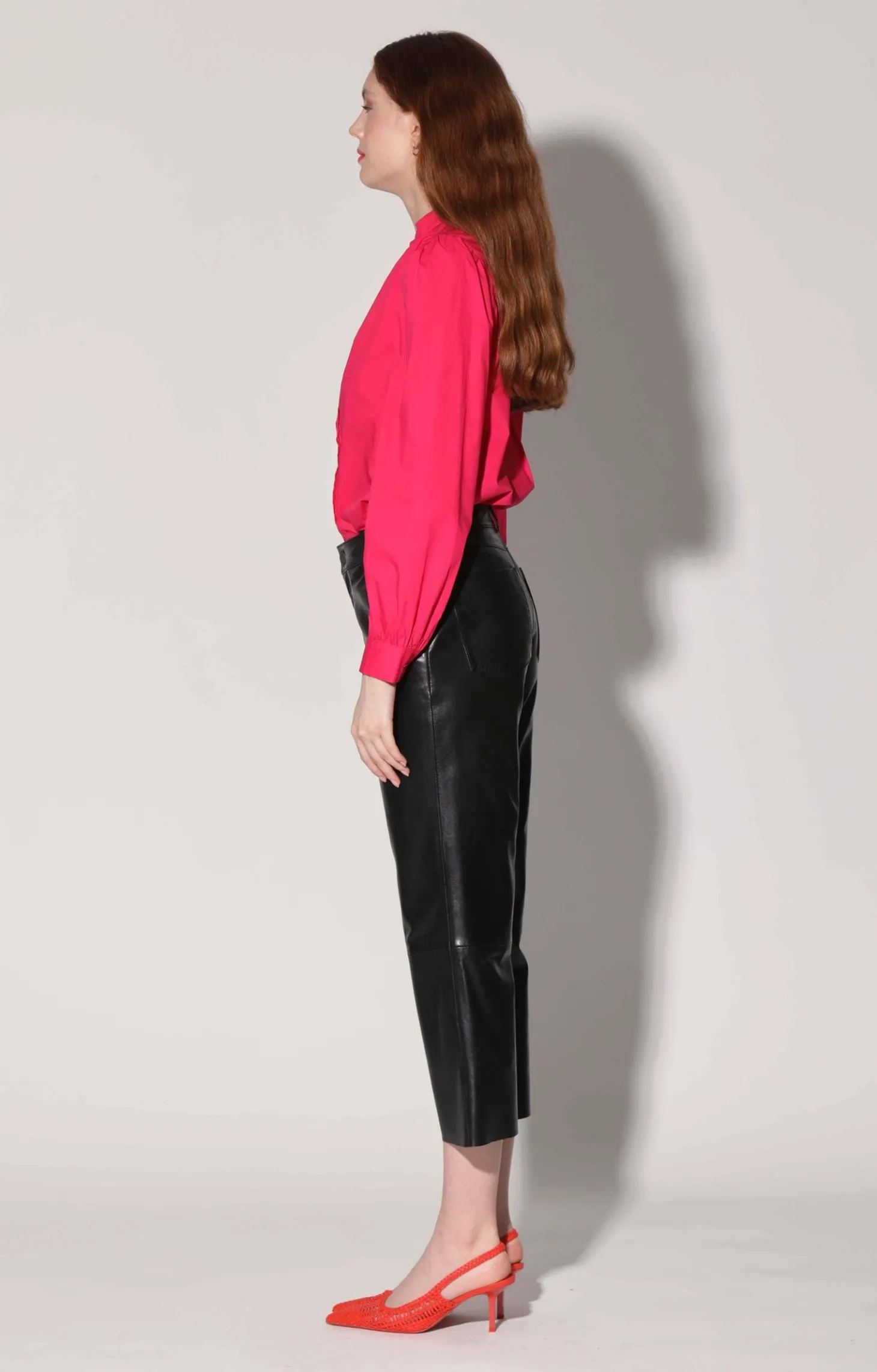 Venice Pant, Black-Leather>Walter Baker Fashion