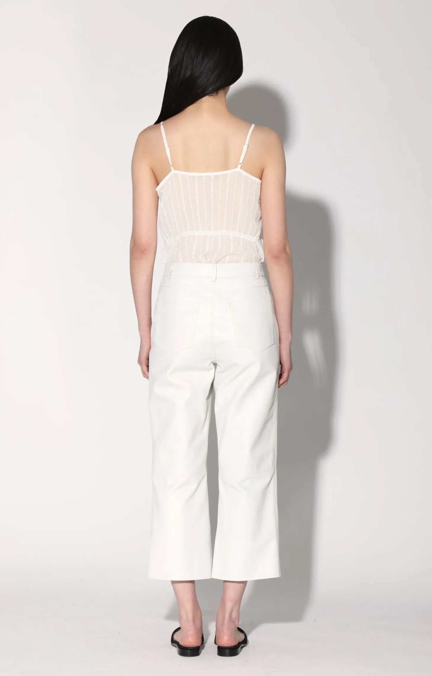Venice Pant, Bright White-Leather>Walter Baker Online